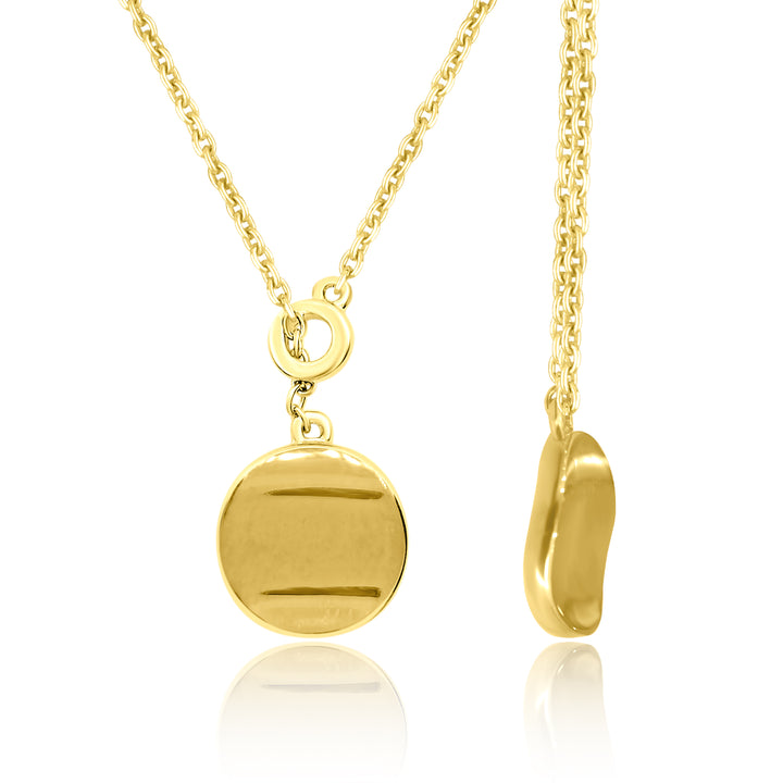 Coin Style Plain Metal Pendant