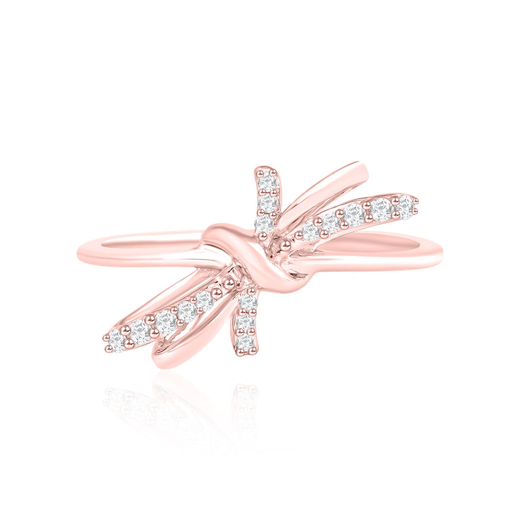 Ruban Brooch Diamond Ring