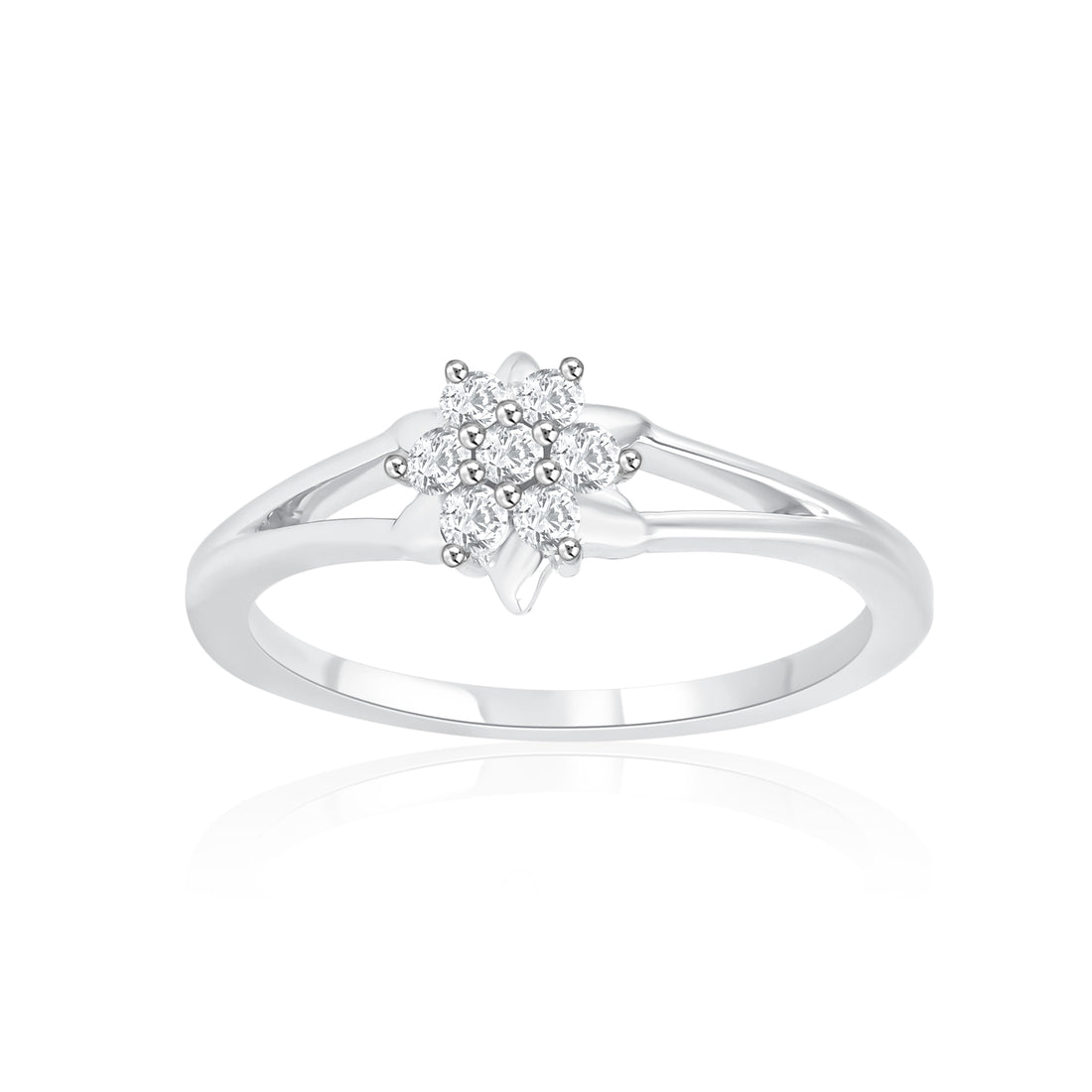 Flower Petals Diamond Ring