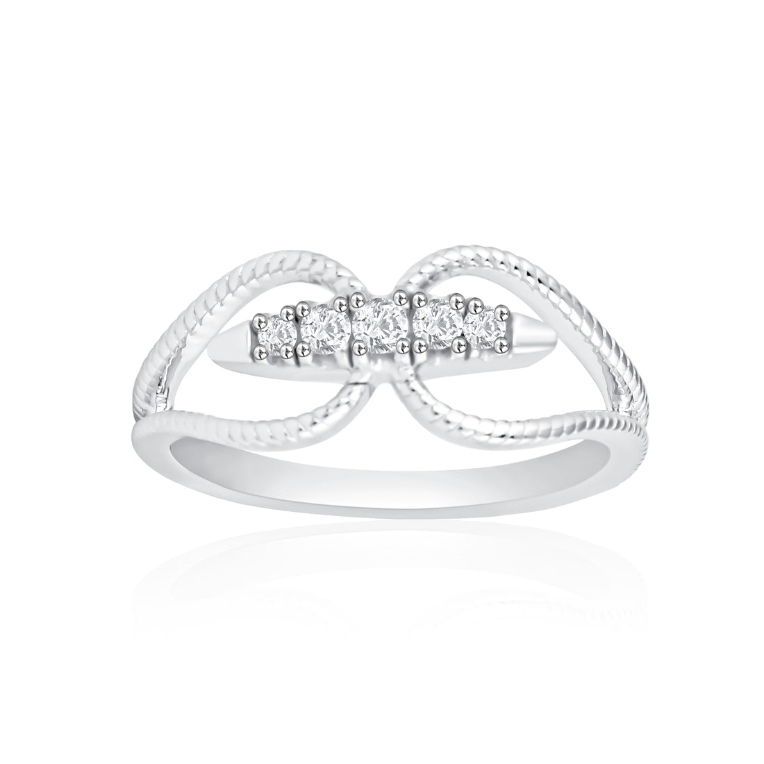 Rope Infinity Diamond Ring