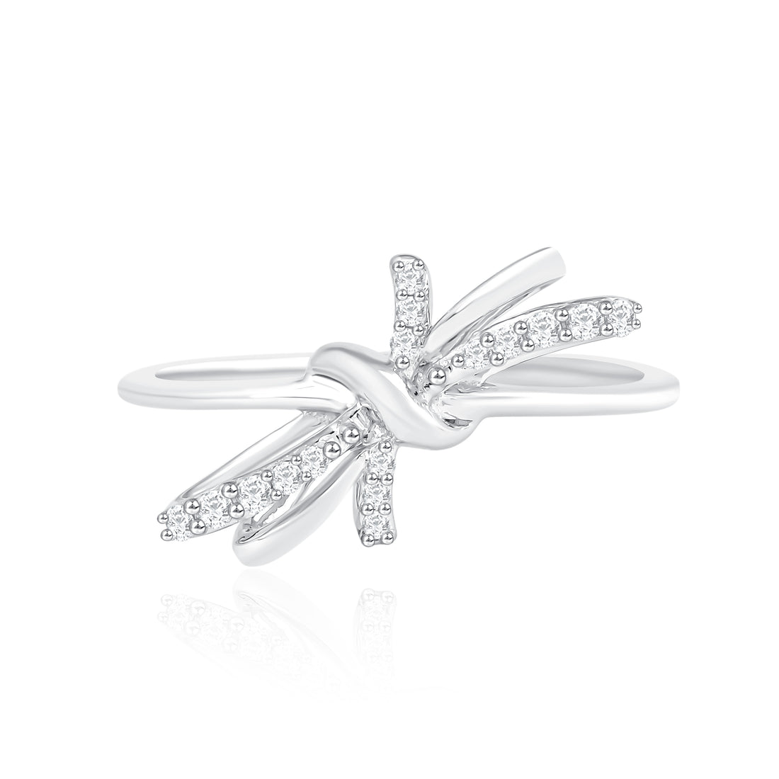 Ruban Brooch Diamond Ring