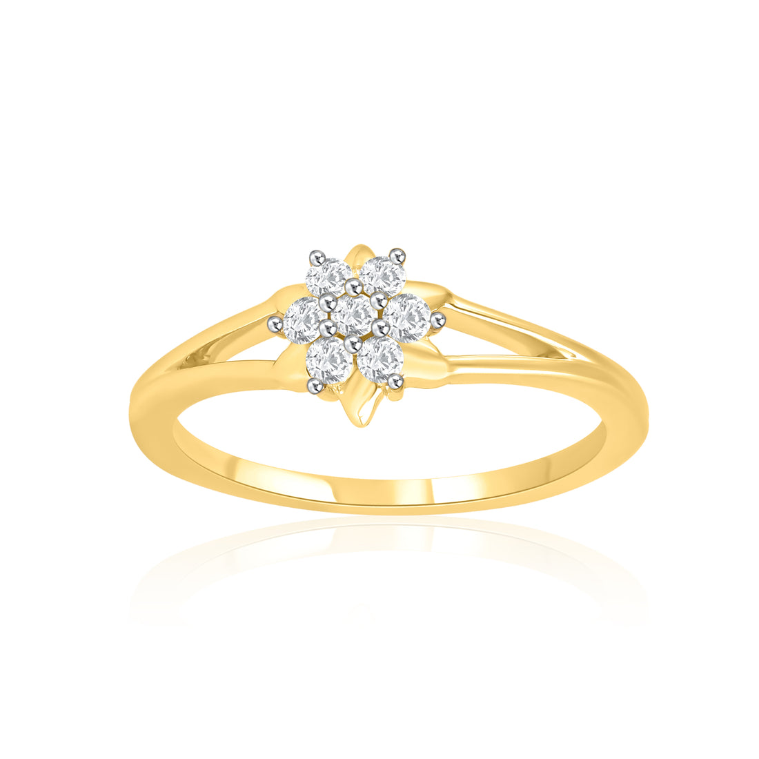 Flower Petals Diamond Ring