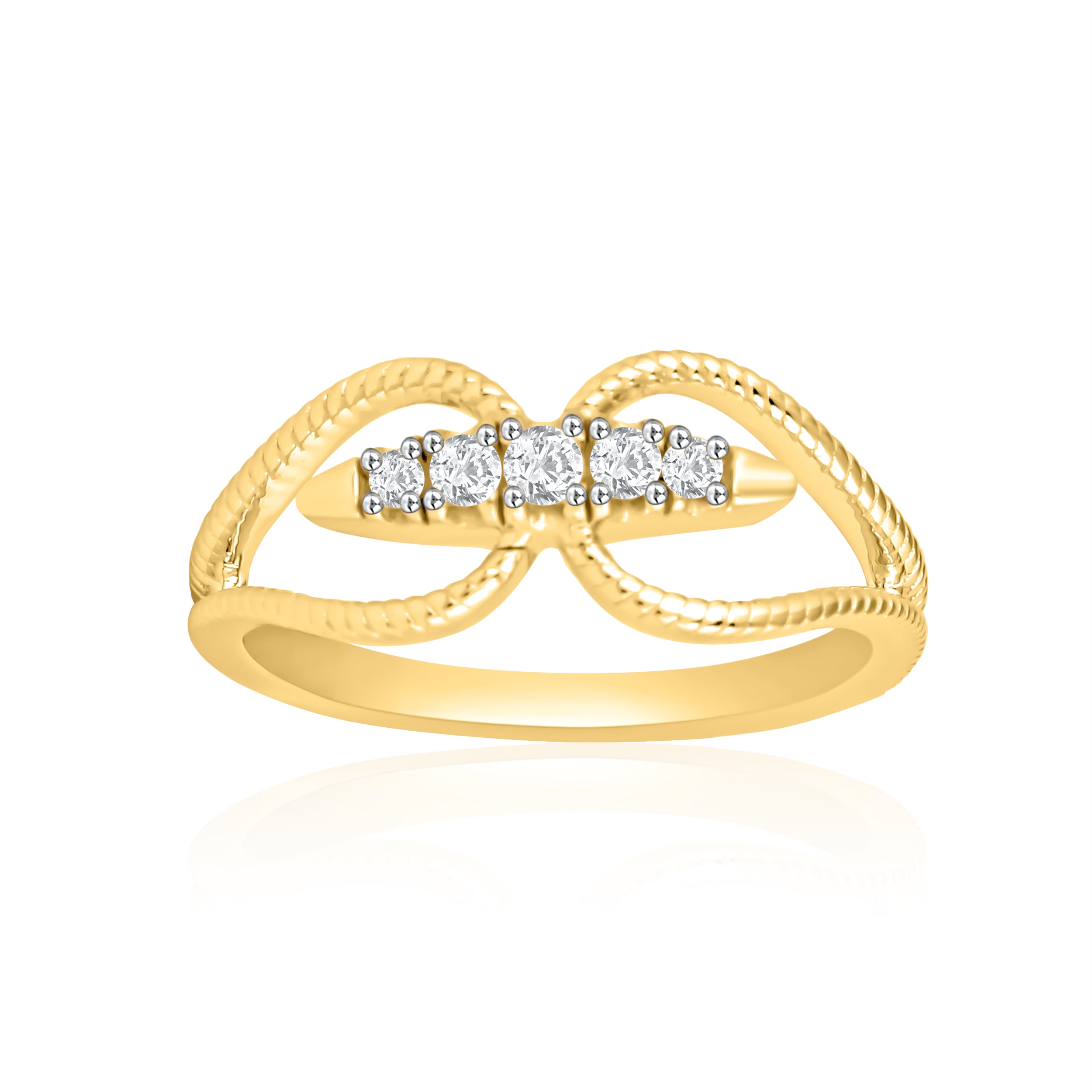 Rope Infinity Diamond Ring