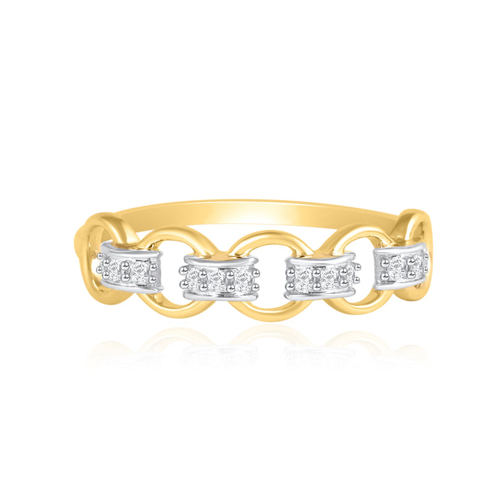 Chain Joints Diamond Ring