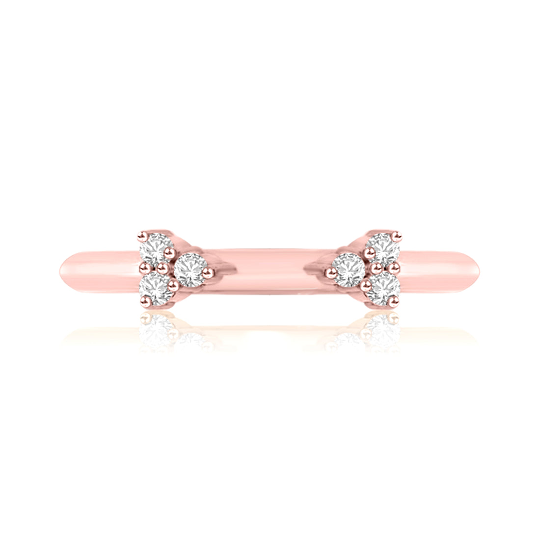 Minimalistic Triangle Shape Diamond Ring