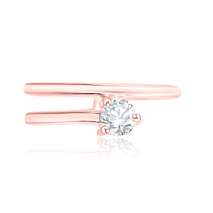 Double Shank Diamond Ring