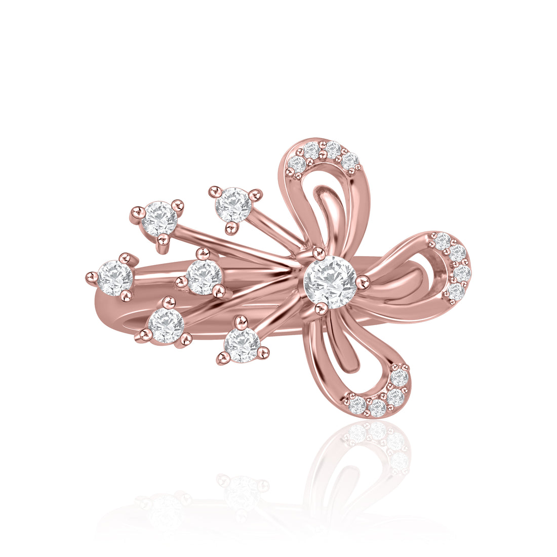 Floral Radiance Diamond Ring
