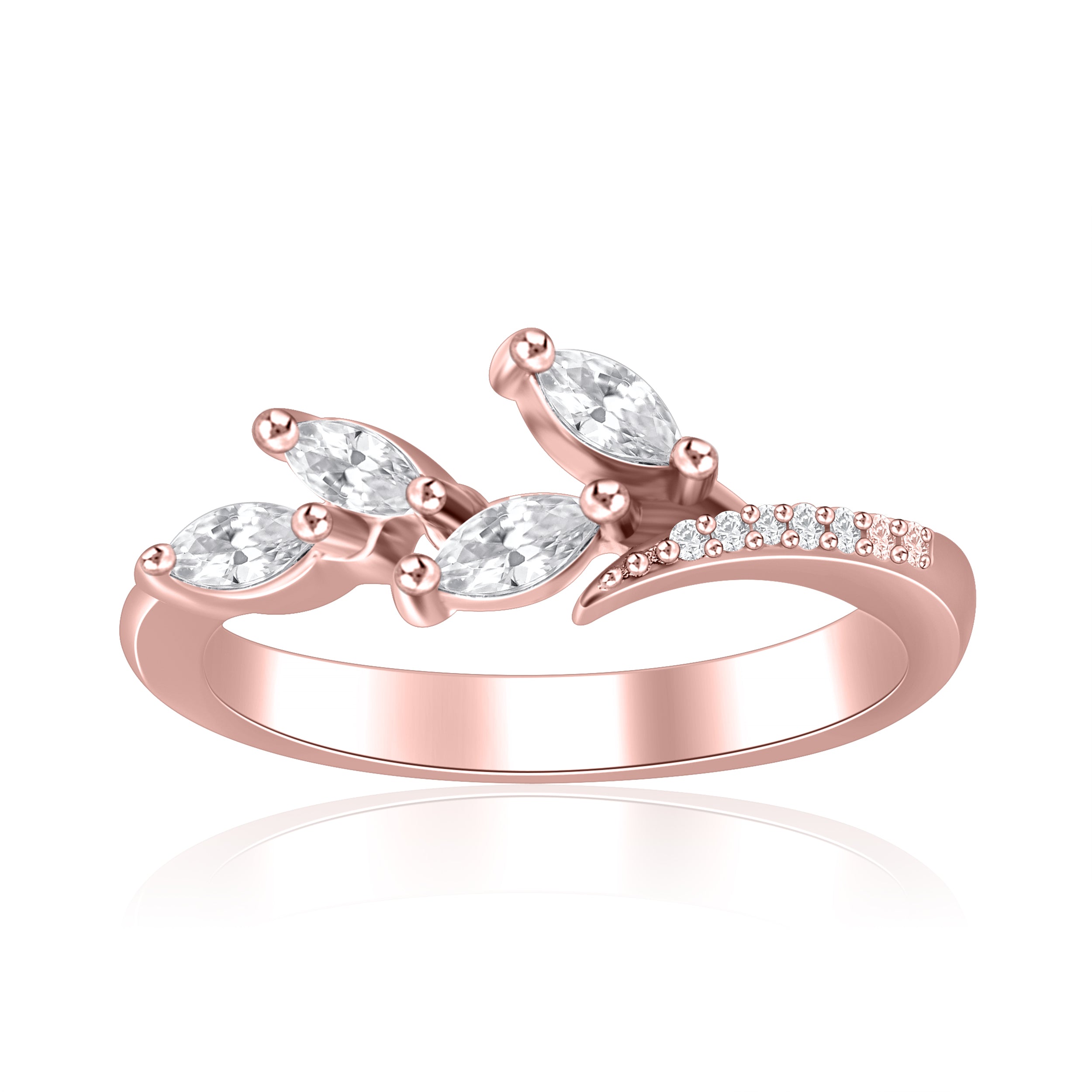 Leafy Lace Diamond Ring