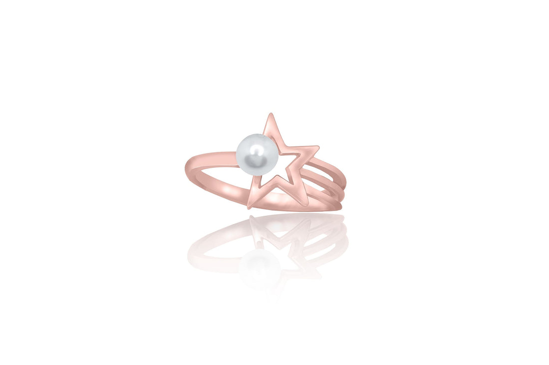 Celestial Star Pearl Ring