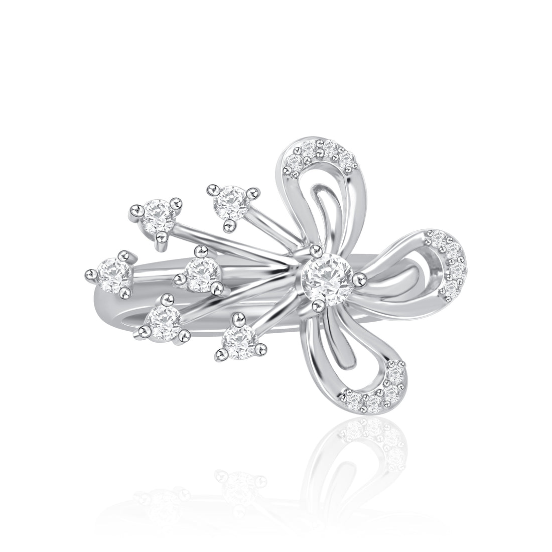 Floral Radiance Diamond Ring