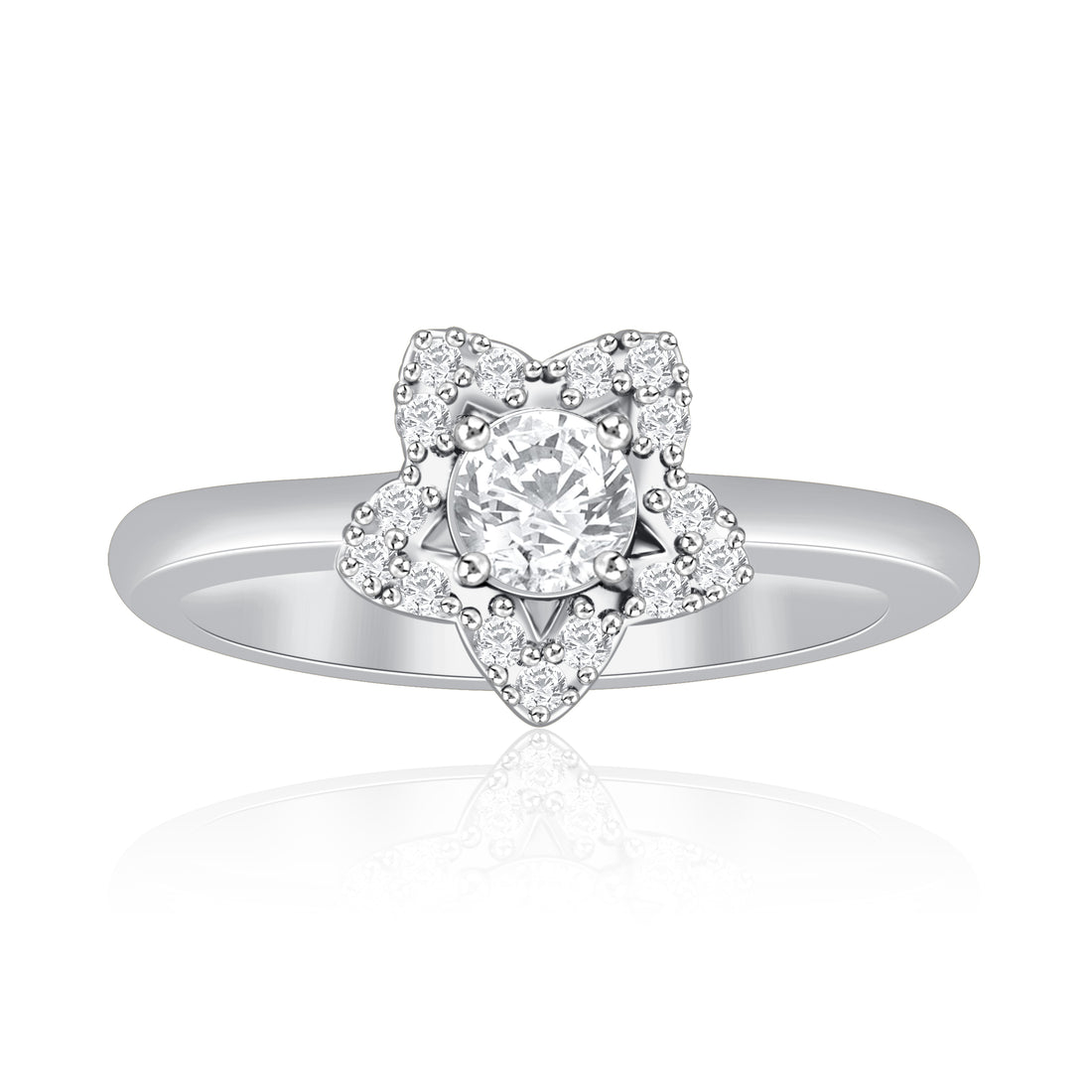 Diamond Starlit Solitaire Ring