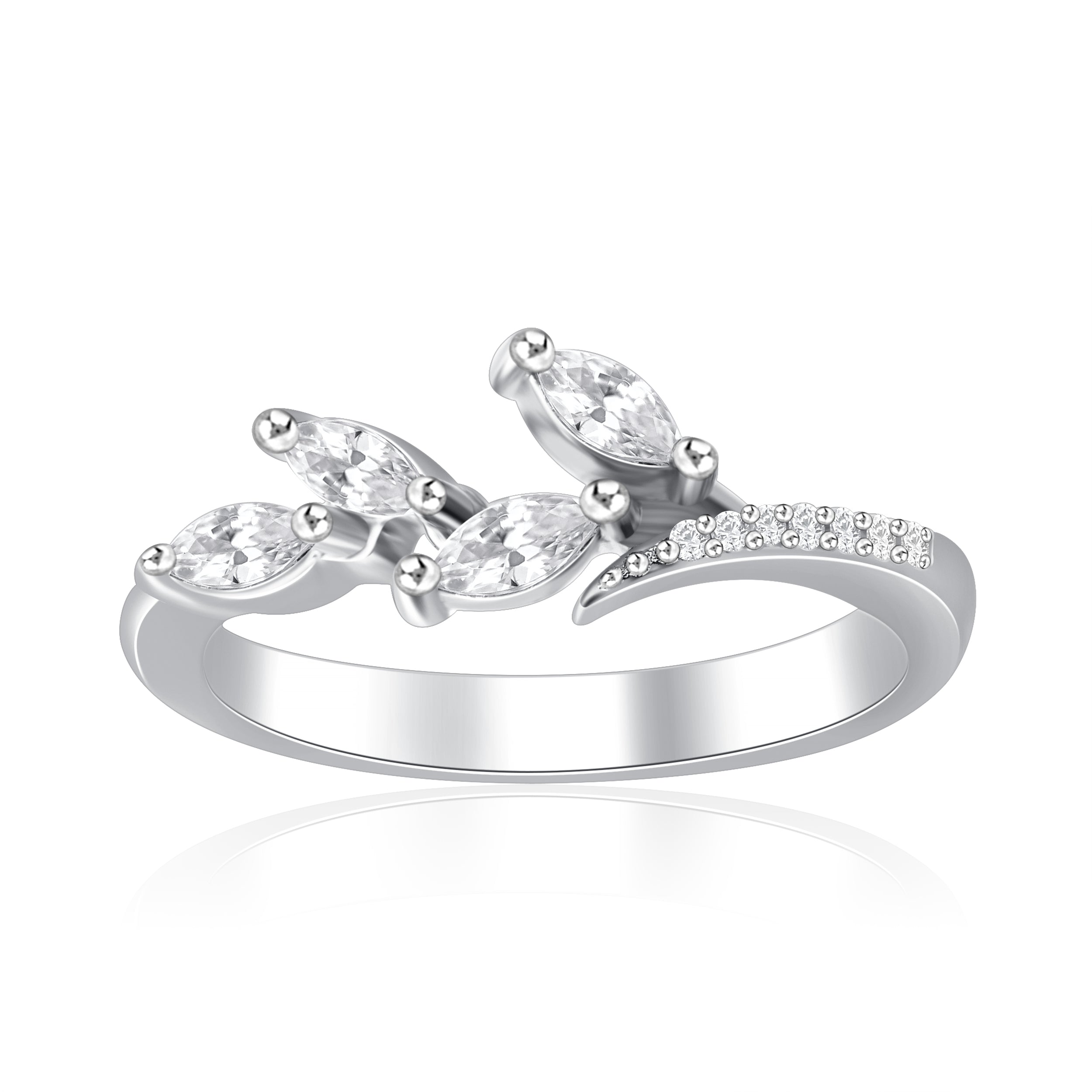 Leafy Lace Diamond Ring