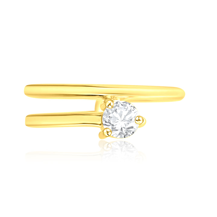 Double Shank Diamond Ring