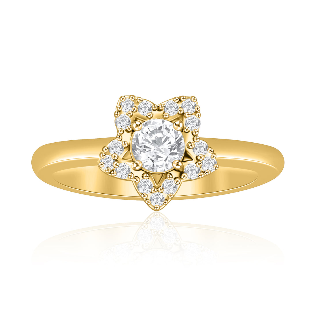 Diamond Starlit Solitaire Ring