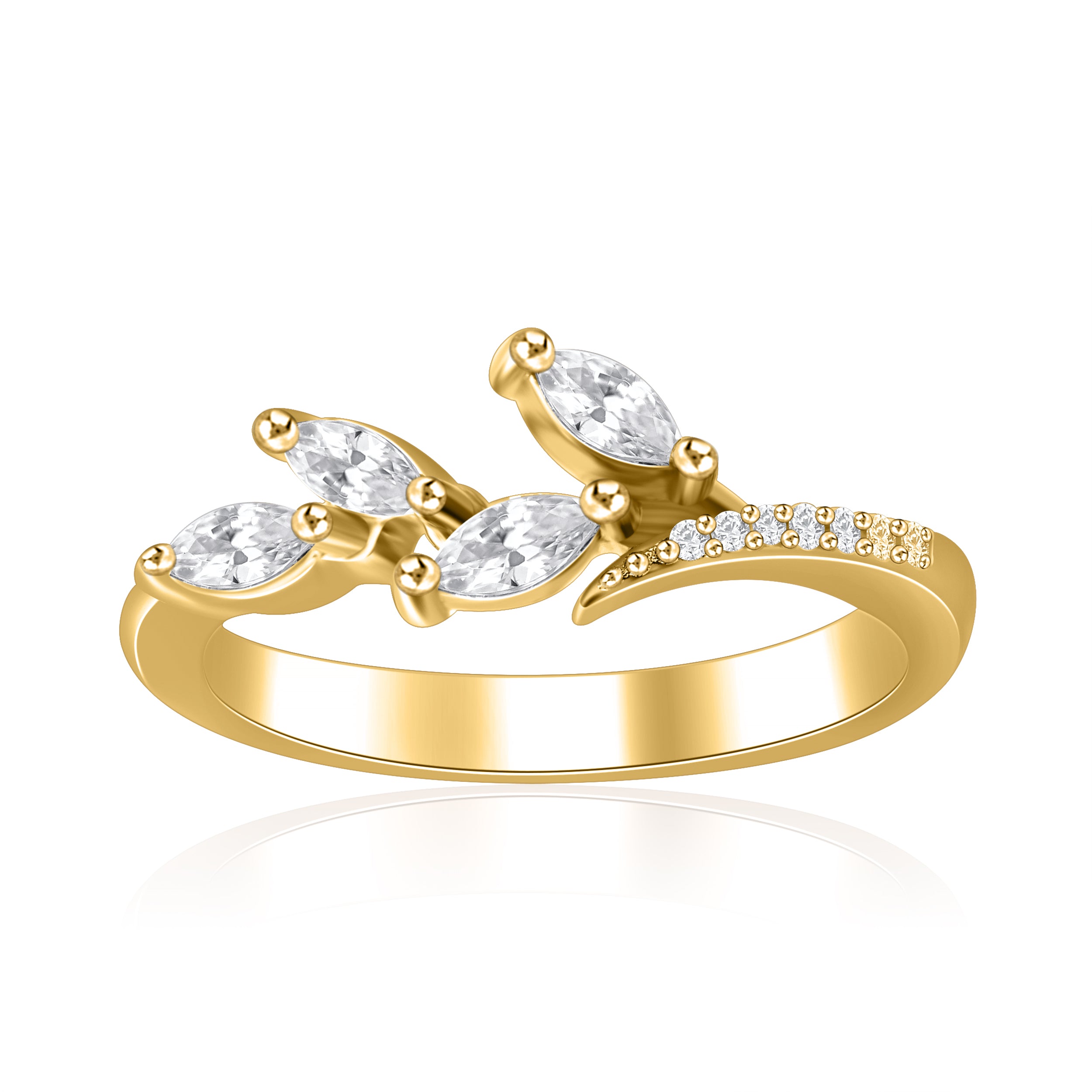 Leafy Lace Diamond Ring