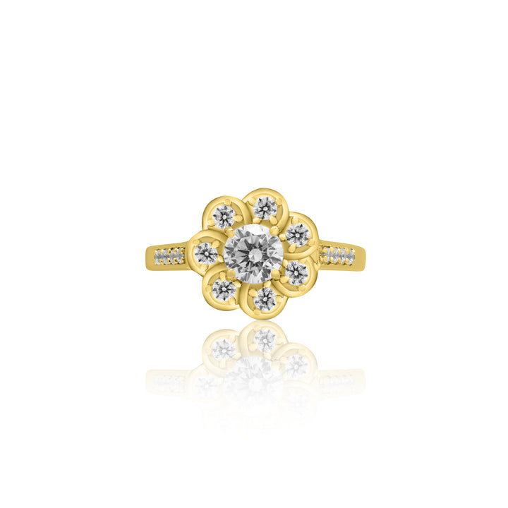 Flower Cluster Diamond Ring
